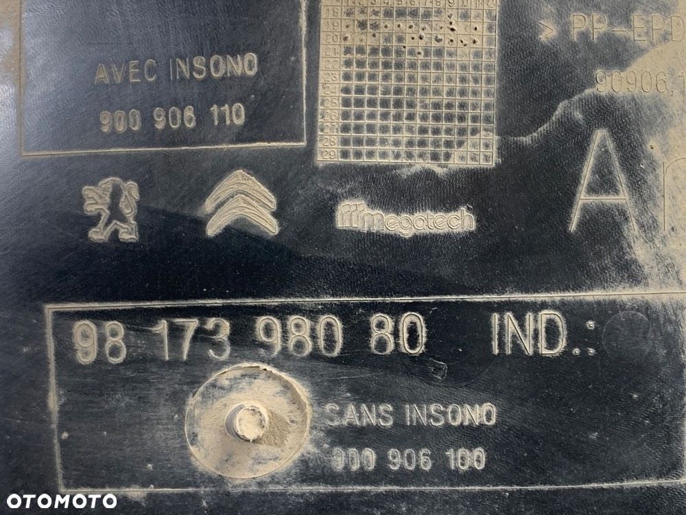 NADKOLE PRAWY TYŁ  PEUGEOT PARTNER Nadwozie pełne/minivan (K9) 2018 - 2022 1.5 BlueHDi 100 75 kW - 4