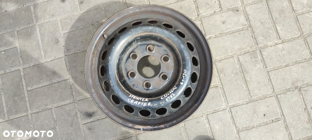 FELGA STALOWA 6x130 6.5Jx16 CALI ET62 SPRINTER MERCEDES 906 907 0014014802 1 SZTUKA Z 5 JEDNA - 21