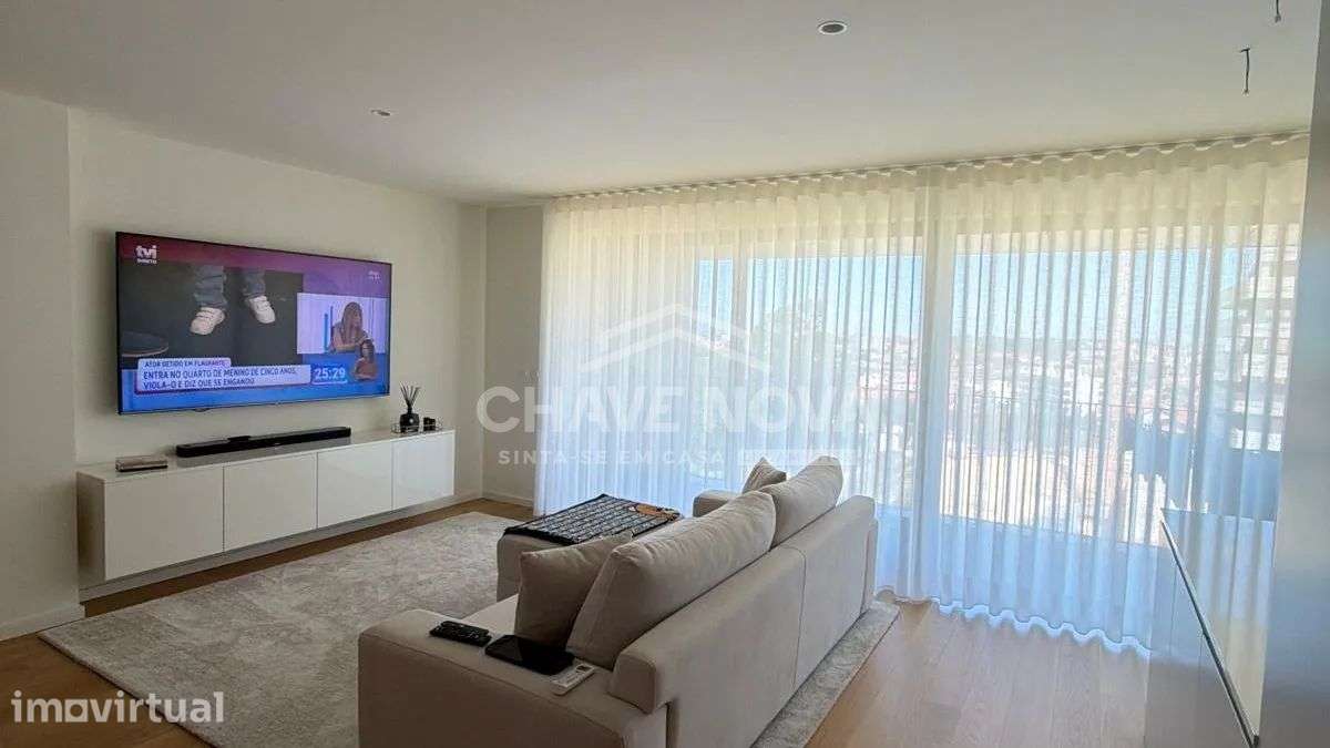 T3 último Piso c/arrumos  | Vista Mar em Todas as Divisões | Canidelo - Grande imagem: 3/11
