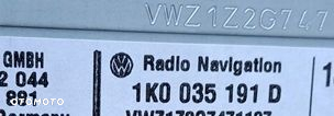 VW TOURAN 1T PASSAT B6 GOLF V RADIOODTWARZACZ RADIO FABRYCZNE CD MP3 - 2
