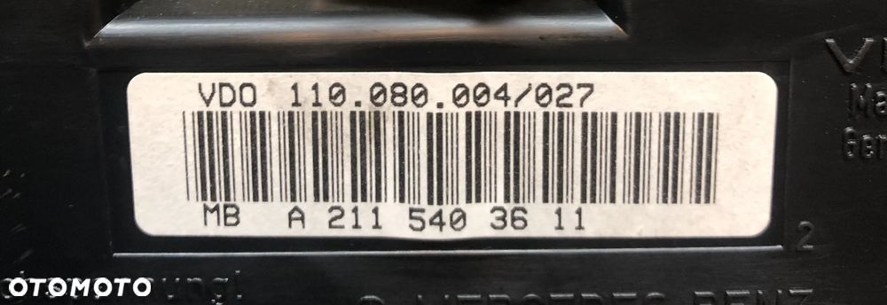 MERCEDES W211 LICZNIK 2.7 CDI A2115403611 - 3