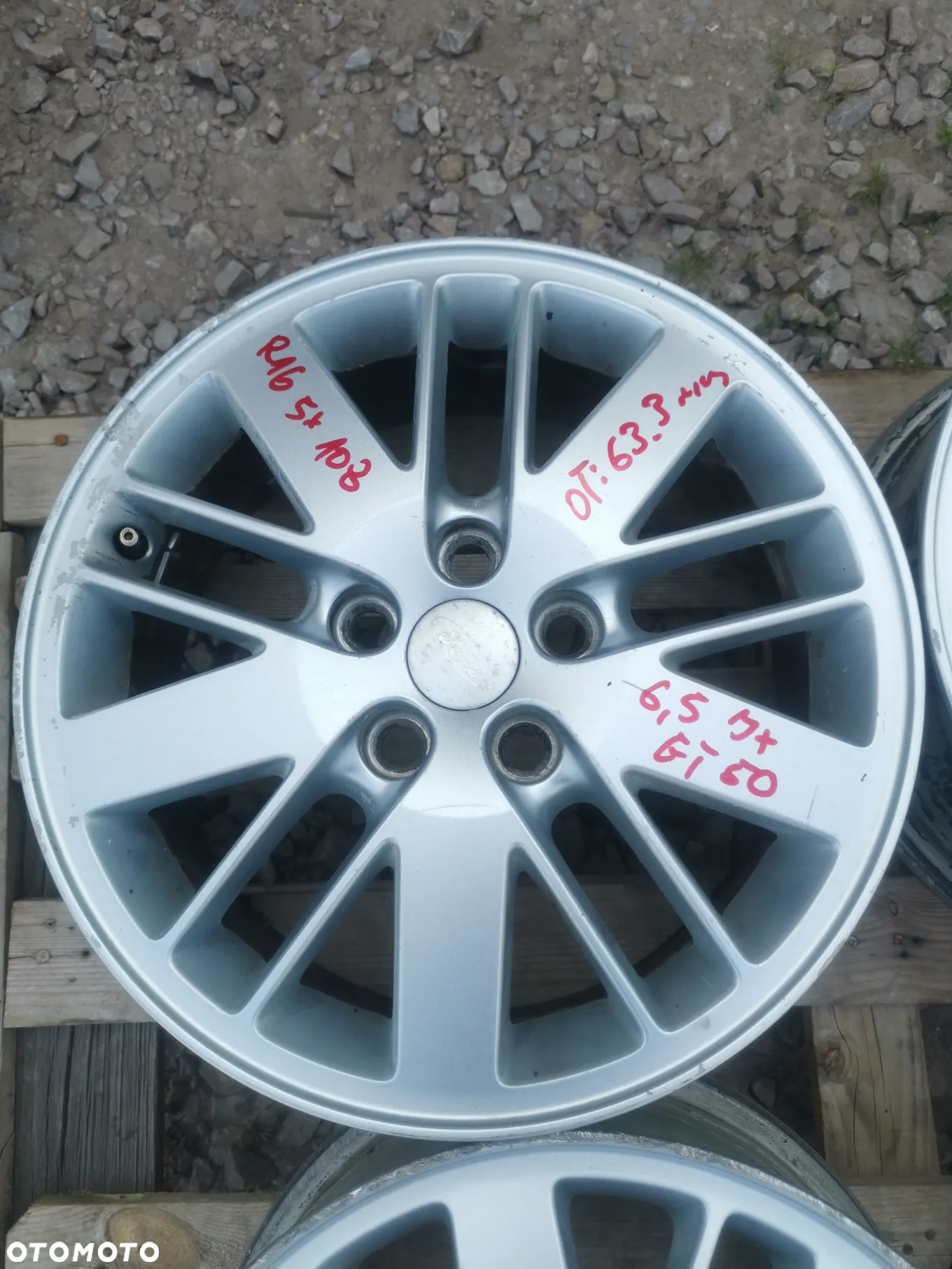 ALUFELGI Felgi Aluminiowe FORD OE 5X108 R16 6,5 Jx Otwór Centrujący 63,3 6M21-1007-BB mm - 3