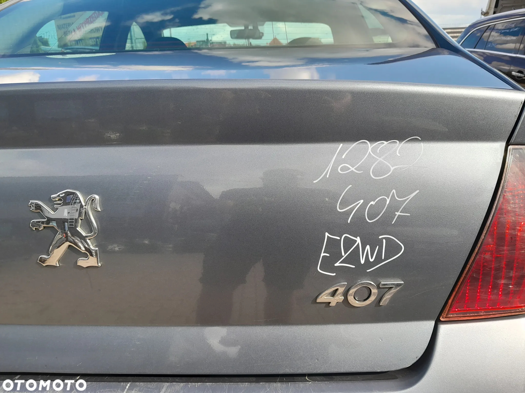 PEUGEOT 407 KLAPA BAGAŻNIKA TYLNA TYŁ KOLOR: EZWD - 3