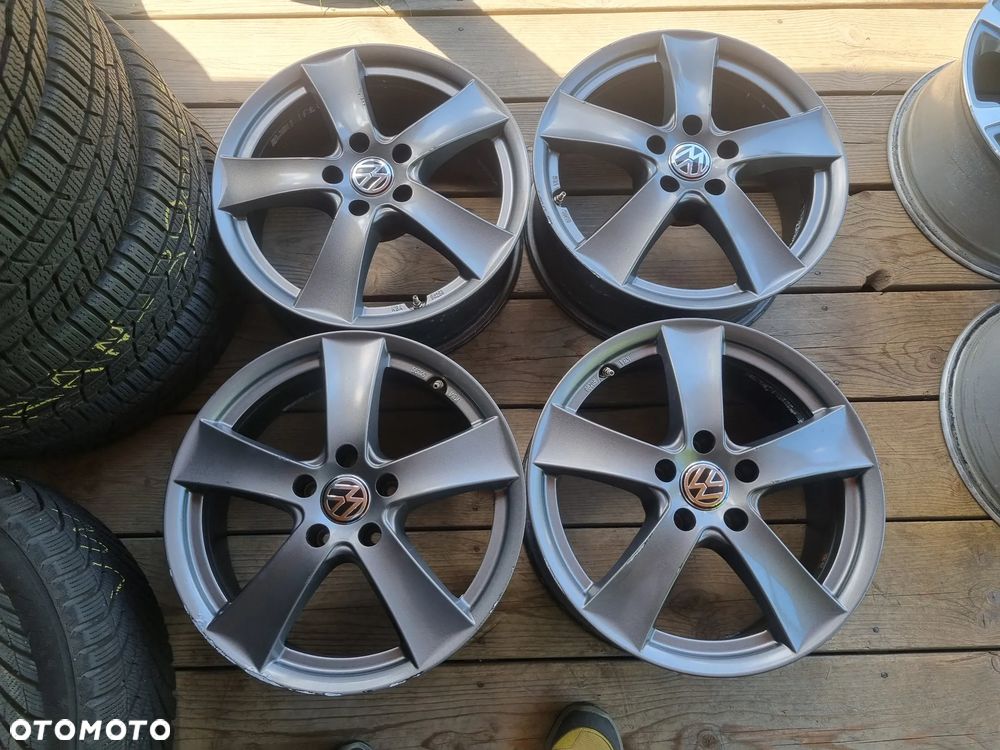 VW PASSAT,TIGUAN,SEAT ALHAMBRA,SKODA,AUDI A4 alu 7X17 ET38 5X112 db stan - 1
