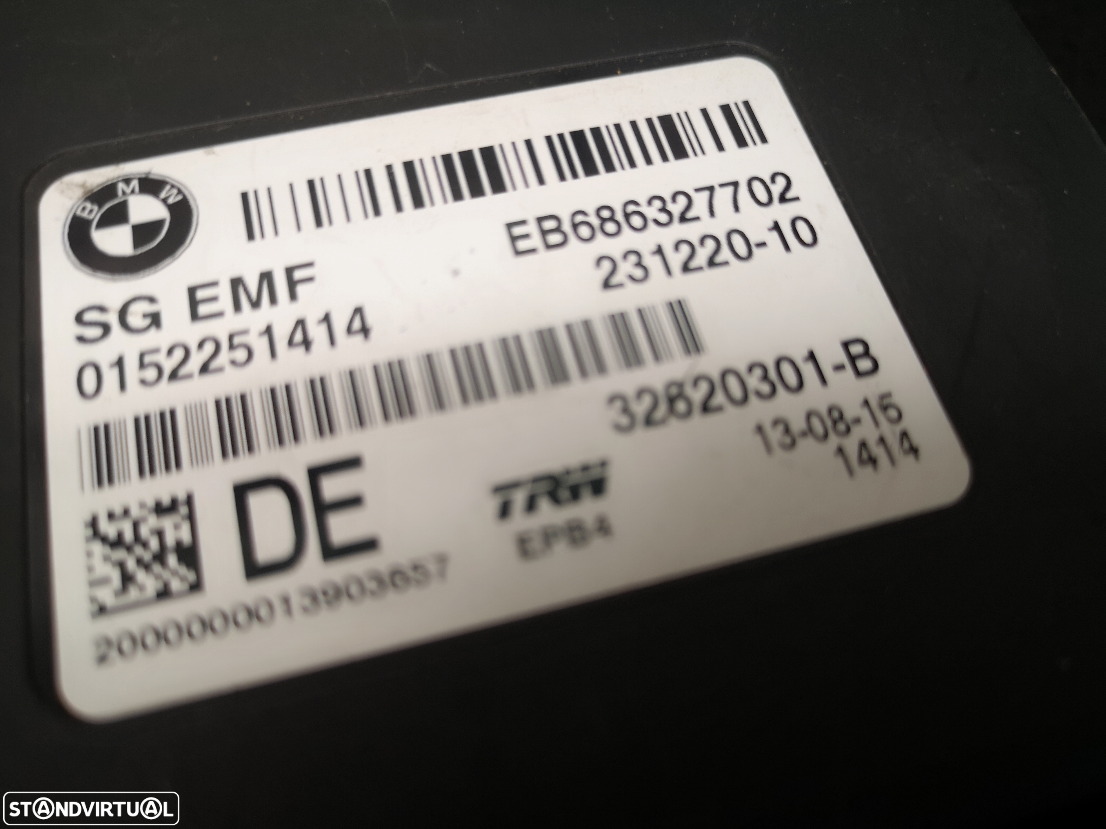Centralina Módulo travão de mão BMW5 F10 F11 BMW6 F06  2014-2017 - 4