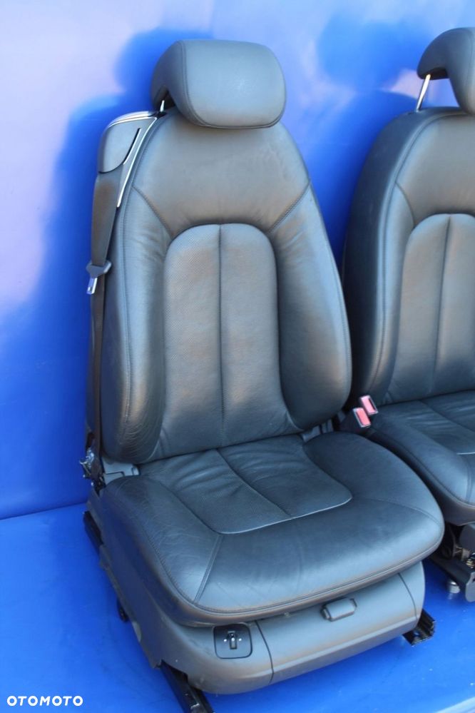 Fotele komplet  kanapa czarne perforowane Mercedes W215 C215 CL CL500 Lift - 4
