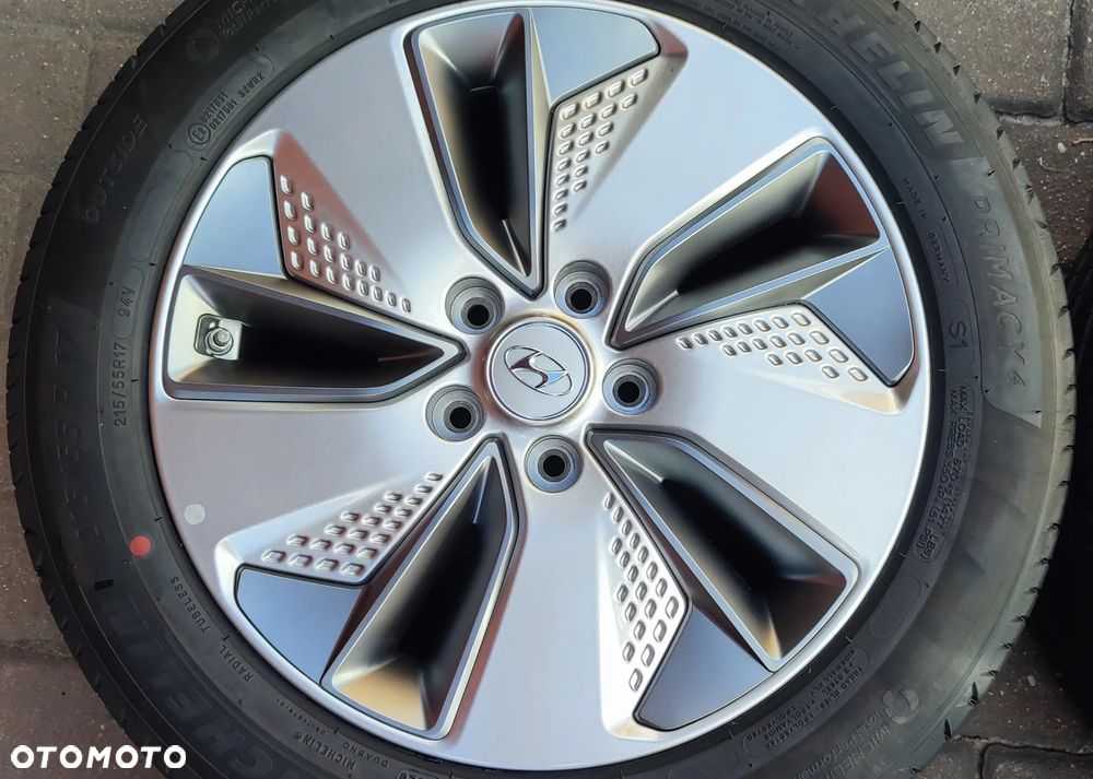 Koła Felgi Aluminiowe Oryg. Hyundai Kona 17 Cali 5x114,3 7Jx17 Et50 Ø67,1mm Michelin 215/55/17 94V 2020r Czujniki Tpms Demo Idealne !!! Starogard Gdański Wysyłka !!! - 5