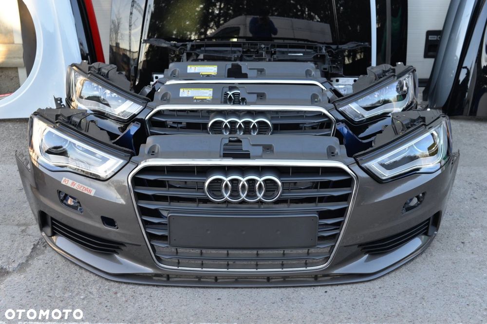 MASKA ZDERZAK GRILL BŁOTNIK LAMPA H7 XENON PAS BELKA AUDI A3 8V SEDAN - 6
