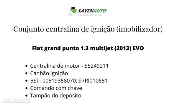 Conjunto Centralina De Ignição (Imobilizador) Fiat Punto Evo (199_) - 9