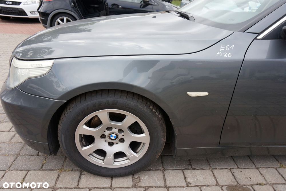 BŁOTNIK PRZEDNI LEWY 5 E61 A36  SZARY TITANGRAU BMW 2003-2007 - 1