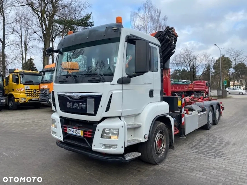 MAN TGS 26.480 6X4 EURO 6  hakowiec MEILLER RK 20.65TS z żurawiem PALFINGER PK34002-SH - 3