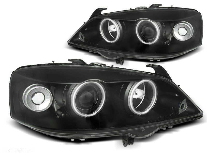 Lampy Opel Astra G 97-04 Ringi Ccfl Black - 1