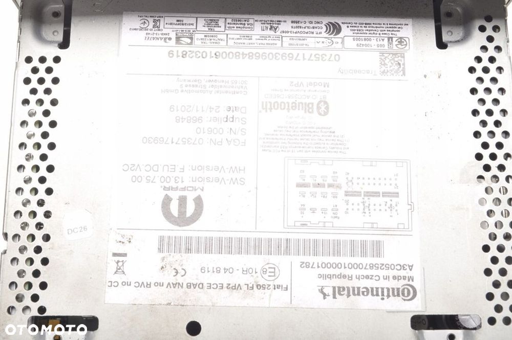 FIAT DUCATO III RADIO NAWIGACJA 07357176930 - 5