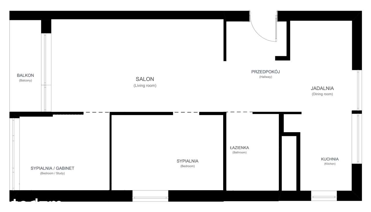 3/2 pokoje + salon, Dolny Mokotów
