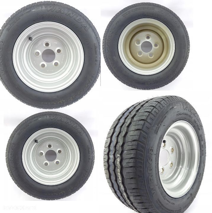 Nowe Opony 195/55 r10C 10C 10 98N do przyczep lawet Leao Opona  Felga  r10 6J et4 5x112 linglong - 13