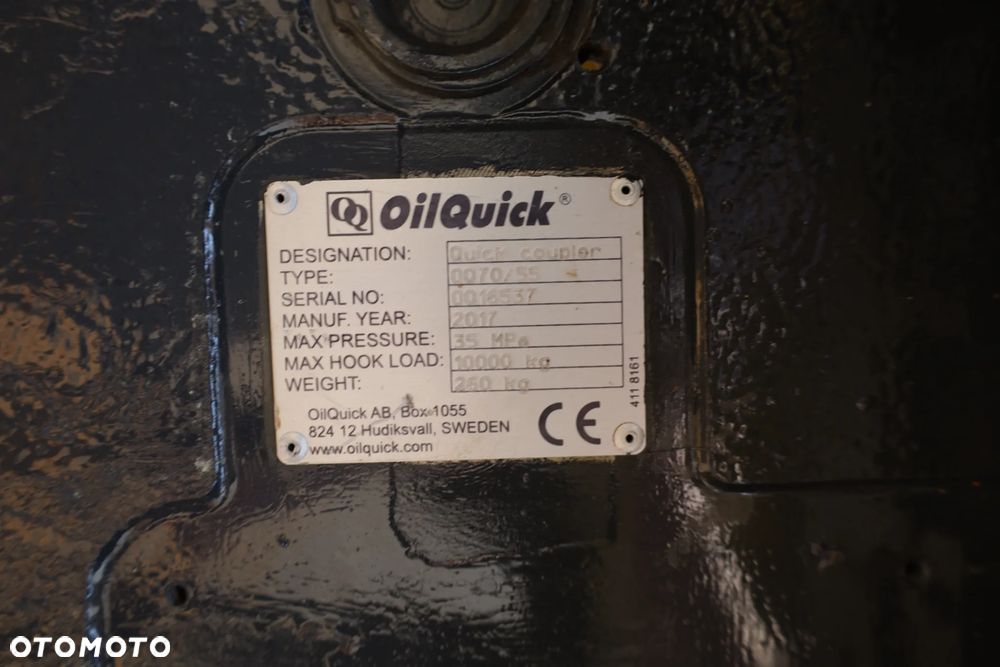 Komplet Szybozłącze OilQuick OQ70/55 i Duża Łyżka kopiąca 1.4m3 do gąsienicy CAT 320, 323, Volvo EC200 EC220, Komatsu PC210, Doosan DX225 - 23