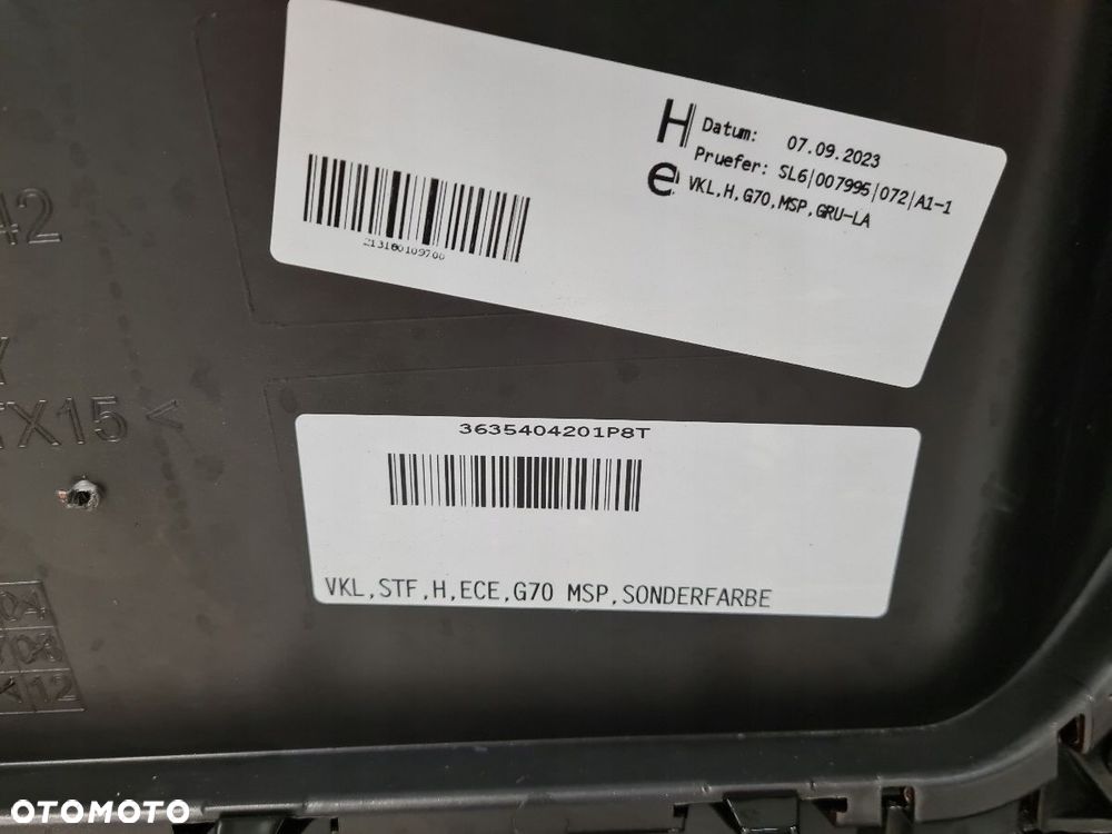 BMW 7 G70 ZDERZAK TYŁ TYLNY 6PDC M-PAKIET P93 - 9