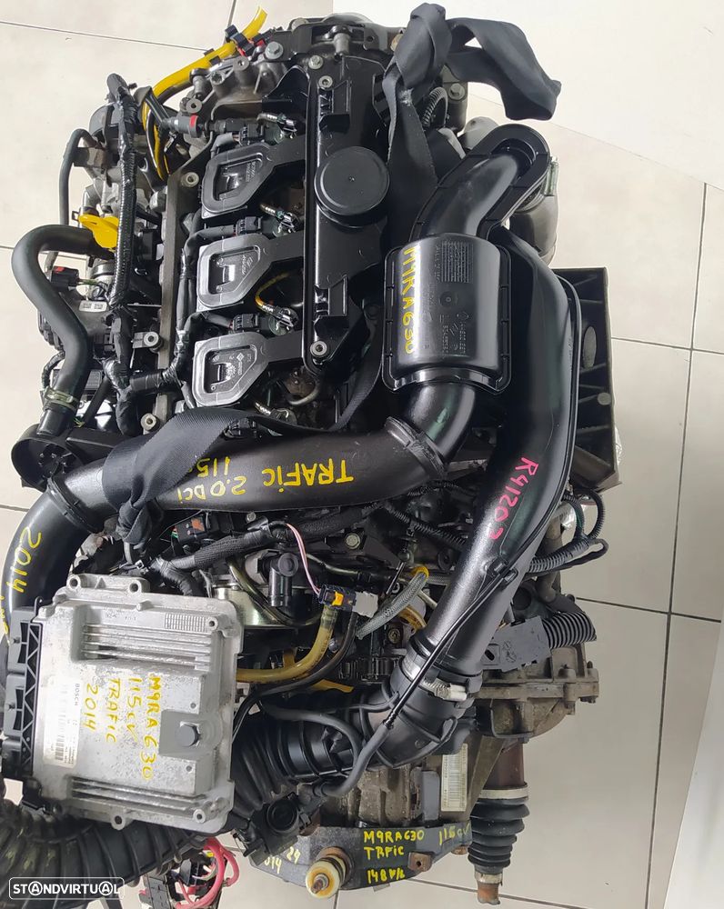 motor Renault Trafic 2.0DCI 115CV M9RA630 M9R630 caixa 6 velocidades PF6024 Nissan Primastar - Opel Vivaro - 4