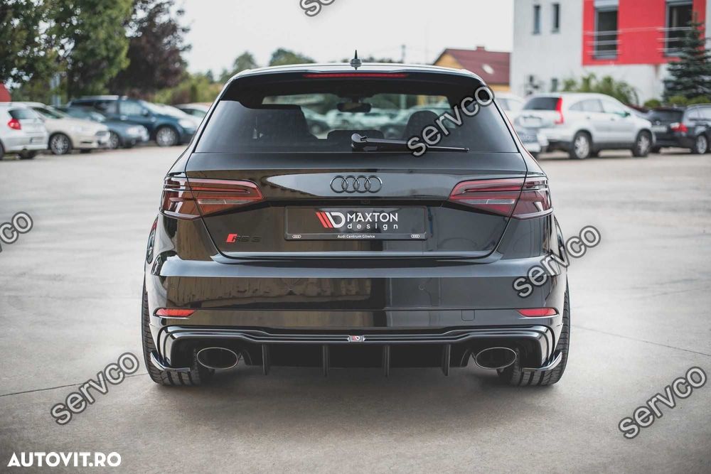 Difuzor bara spate Audi A3 RS3 8V Sportback 2017- v21 - Maxton Design - 2