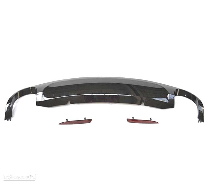 PARA-CHOQUES TRASEIRO VOLKSWAGEN VW SCIROCCO 08-14 LOOK R PDC DIFUSOR DUPLA SAIDA - 3