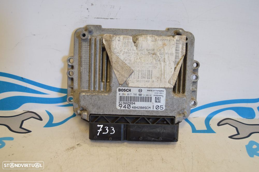 CENTRALINA ECU MOTOR BOSCH ORIGINAL 0281017785 51902994 ALFA ROMEO GIULIETTA 940 1.6 JTDM 105CV 940A3000 - 2