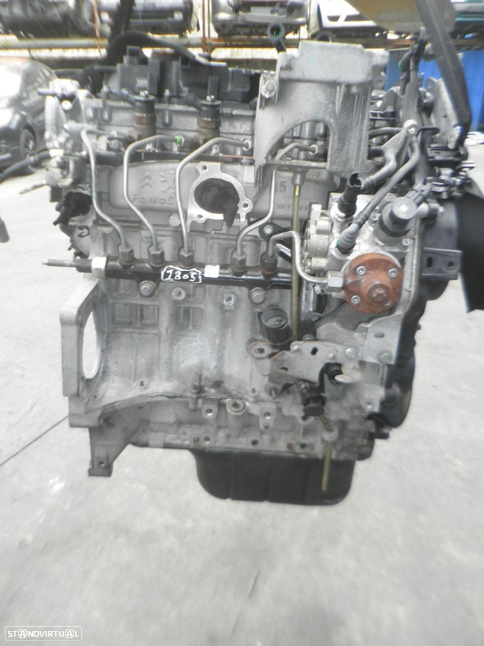 Motor 9HP 9H06 PEUGEOT 2008 2014 1.6HDI 92CV 5P CINZA - 3