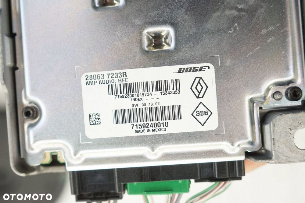 RENAULT KADJAR 16R ZESTAW AUDIO GŁOŚNIK WZMACNIACZ KOMPLET BOSE - 12