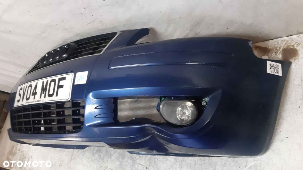 + ZDERZAK PRZÓD PRZEDNI DO AUDI A3 8P NIEBIESKI BŁĘKITNY LZ5C HALOGENY WGNIOT !!! - 3