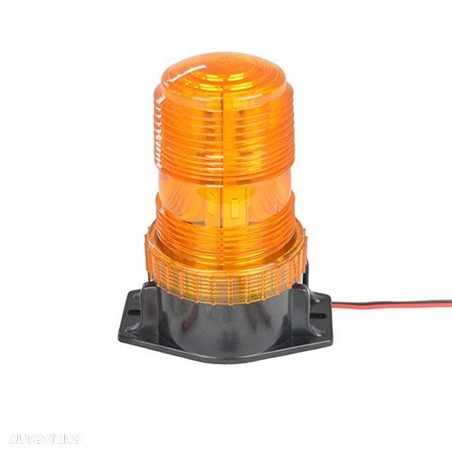 Girofar  lumina portocalie - 10-110 V Echipat cu 30 LED-uri SMD 5730 NOU!!! - 1