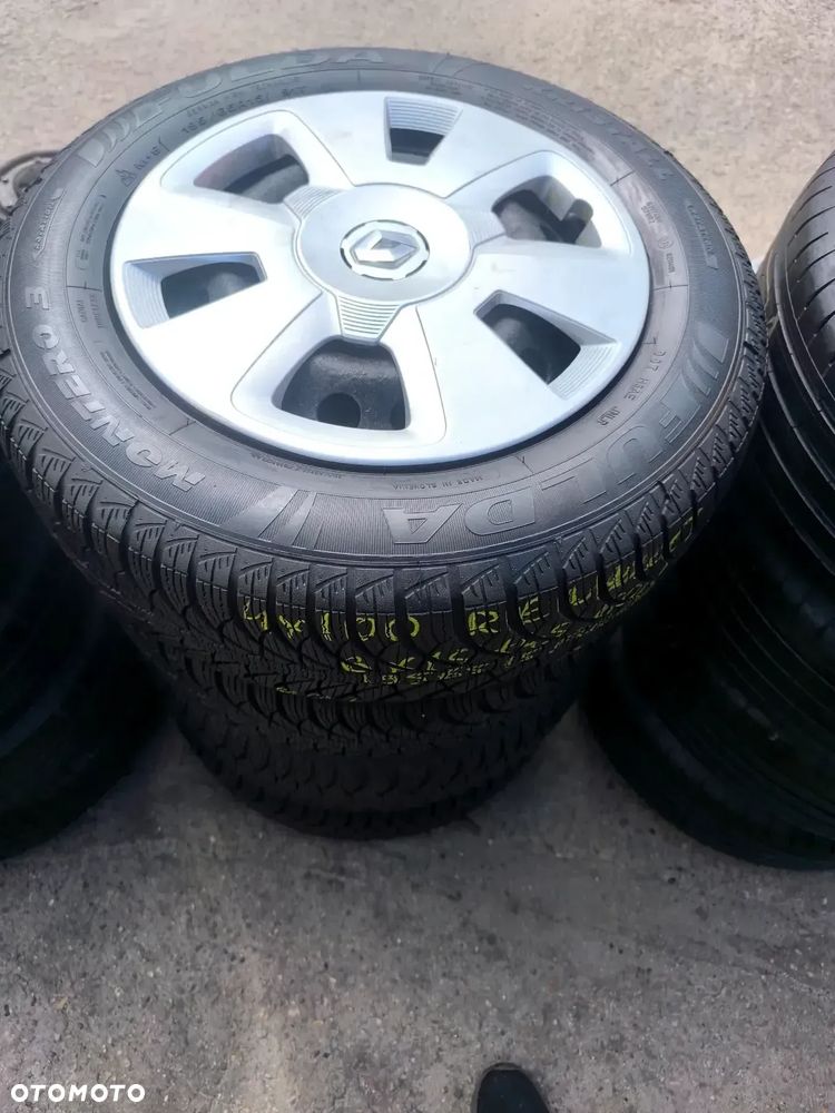 4x100 Felgi Stalowe Stal 15 Koła Zimowe Zima RENAULT MEGANE II 2 SCENIC I Grand LAGUNA I SAFRANE DACIA DOKKER STEPWAY 8mm Legnica ALU-RAD 195//65 21r. - 3