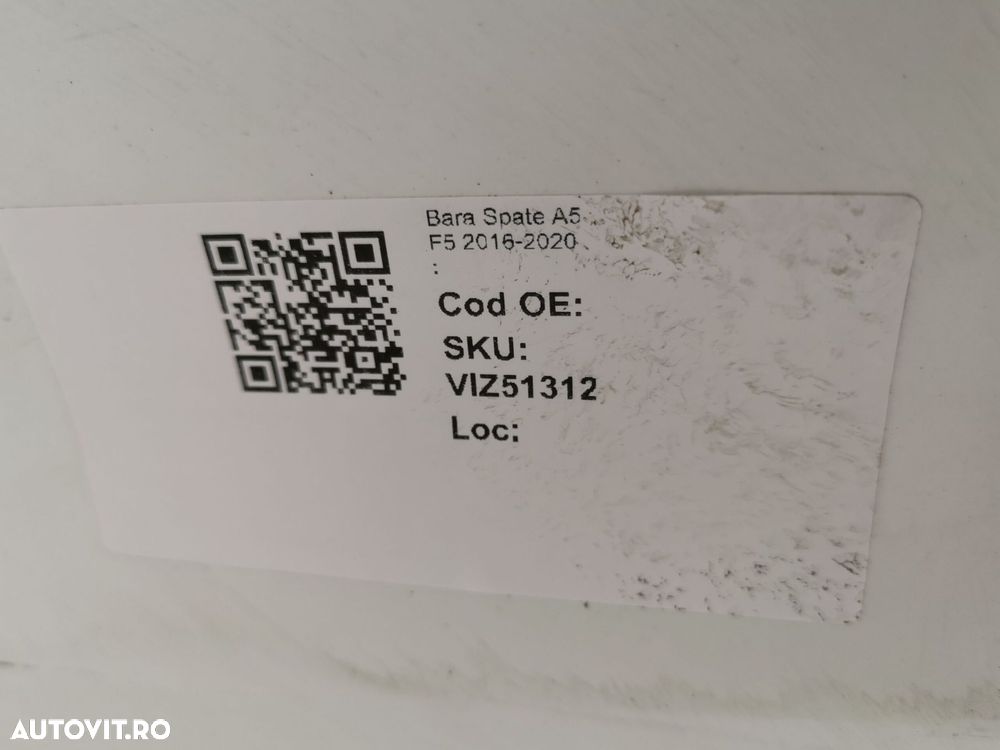 Bara Spate A5 F5 2016-2020   Originala In Stare Buna - 8