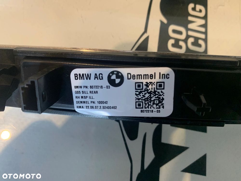 LISTWY NAKŁADKI PROGOWE BMW X5 G05 X5M F95 M-PAKIET LED KOMPLET - 12