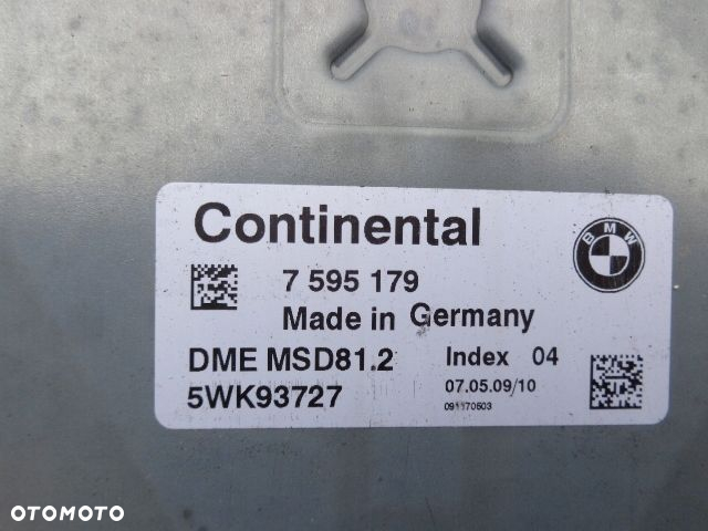 KOMPUTER STEROWNIK SILNIKA BMW E81 E87 118i E90 E91 318i 2.0i N43 AUTOMAT - 2