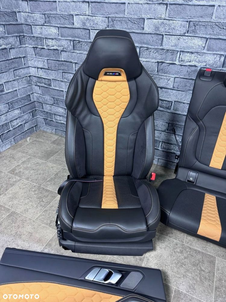 FOTELE BMW X6M F96 NOWE COMPETITION EUROPA KUBEŁKI KOMPLETNY ŚRODEK M-POWER - 10