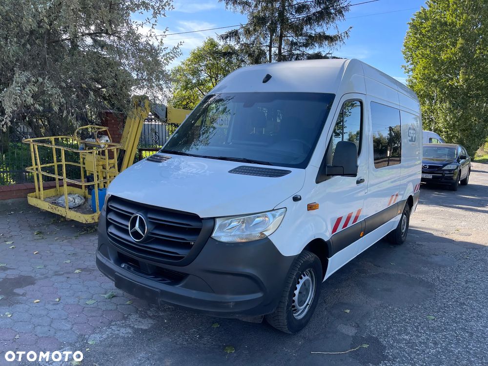 Mercedes-Benz Sprinter W907 Nowy Model 2020 ROK 314 CDI L2H2 Średniak Średni Brygadówka 6 Osobowa 6 osób Dubel Kabina Holenderka - 39
