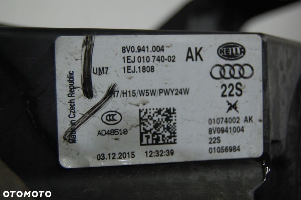 REFLEKTOR AUDI A3 8V 2012-2016 PRZED LIFTEM LAMPA - 3