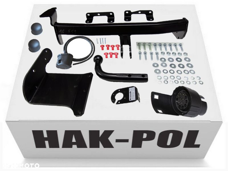 HAK HOLOWNICZY + WIĄZKA 7/13P DO SAMOCHODU MITSUBISHI OUTLANDER 2 II CITROEN C-CROSSER + FL - 7