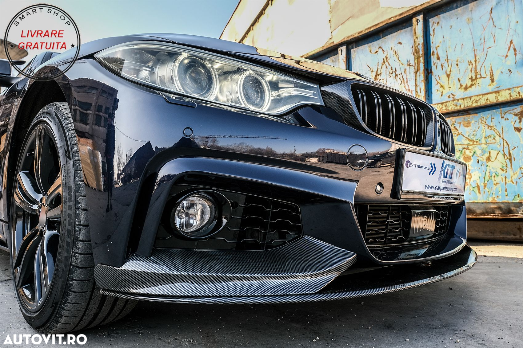 Prelungire Bara Fata BMW Seria 4 F32 F33 F36 (2013-03.2019) M-Performance Carbon F- livrare gratuita - 10