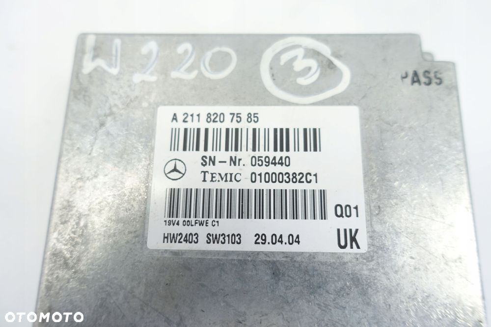 Mercedes W220 3.2 CDI STEROWNIK moduł A2118207585 - 2