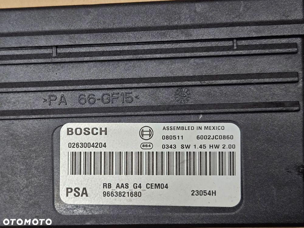 Peugeot 308 T7 Citroen C4 C5 X7 Partner Berlingo  moduł sterownik PDC parkowania 9663821680 9663821780 9663937380