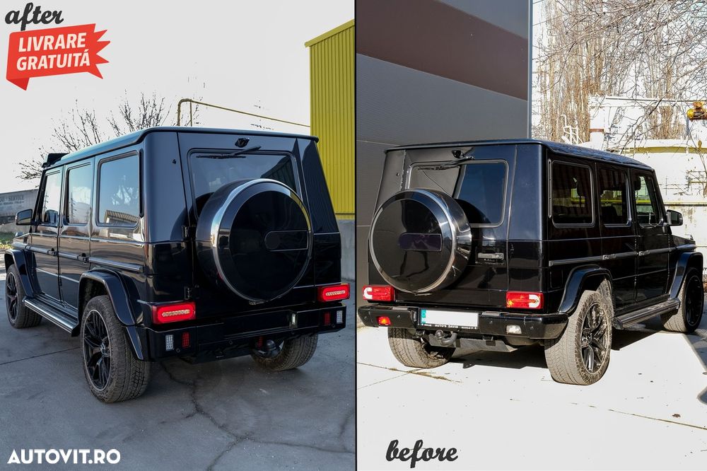 Bara Spate cu Prelungire Aripi Extensii Aripi Mercedes G-Class W463 (1989-2013) G6- livrare gratuita - 13