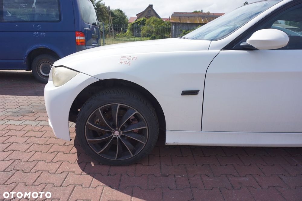 MASKA ZDERZAK BŁOTNIKI LAMPY 3 E90 A34 M-PAKIET BMW 2004-2008 BIAŁY PRZÓD KOMPLETNY - 8