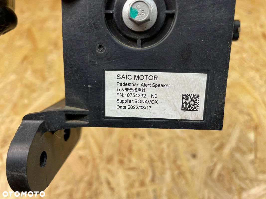 GŁOŚNIK HAŁASU SILNIKA GENERATOR DŹWIĘKU MG ZS EV 10754332 LIFT 2019- - 8