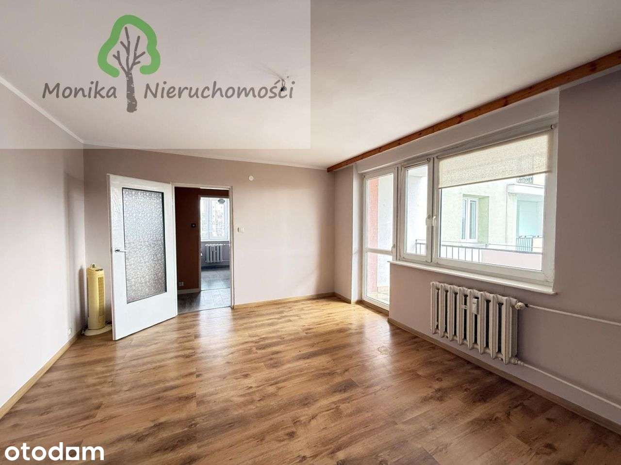 Trzypokojowe mieszkanie - z dużym balkonem