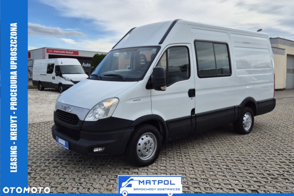 Iveco Daily 35S13 L3H2, Brygadówka 6 osób, blaszak, HAK 3.5T, klimatyzacja