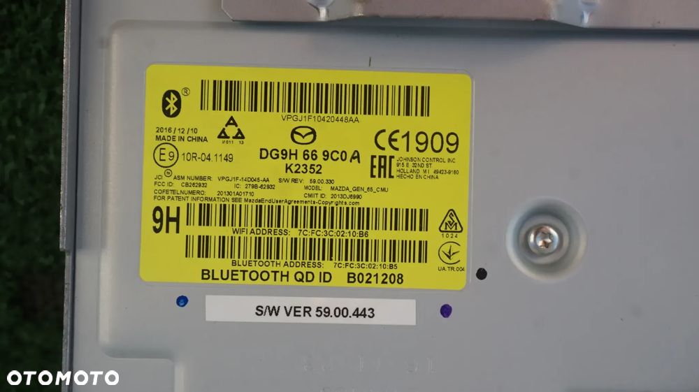 Mazda CX-3 modul nawigacji z bluetoothDG9H669C0 DG9H 66 9C0 - 3