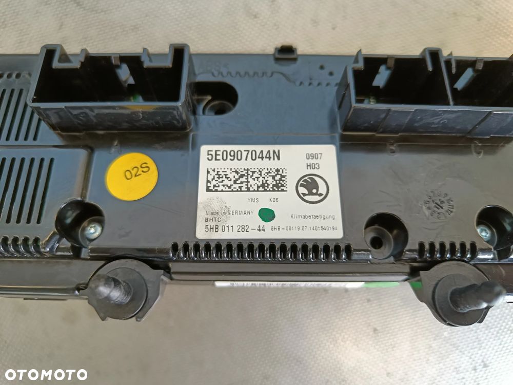 Skoda Octavia 3 III Panel Sterowania Nawiewu Klimatyzacji 5E0907044N - 8