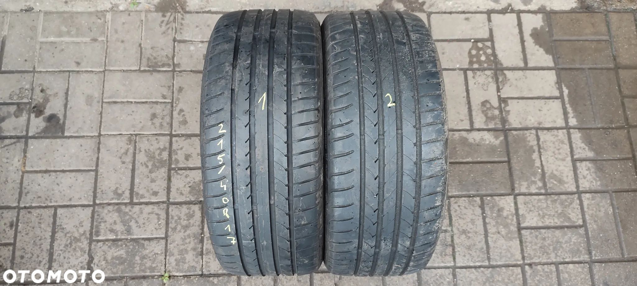 OPONY LETNIE 215/40R17 87W GOODYEAR EFFICIENT GRIP (4011) LATO 5mm 2 SZTUKI PARA - 1