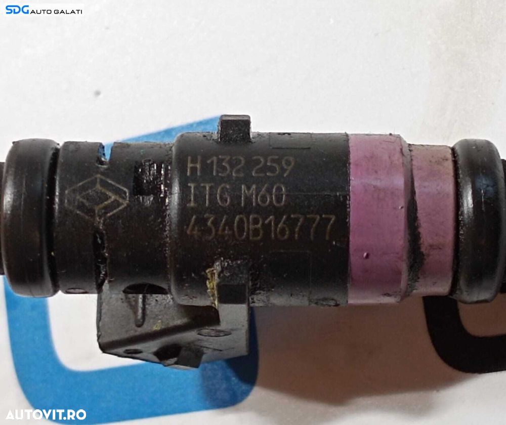Injector Injectoare Renault Clio 3 1.6 B 2005 - 2014 Cod H132259 4340B16777 [M6991] - 6