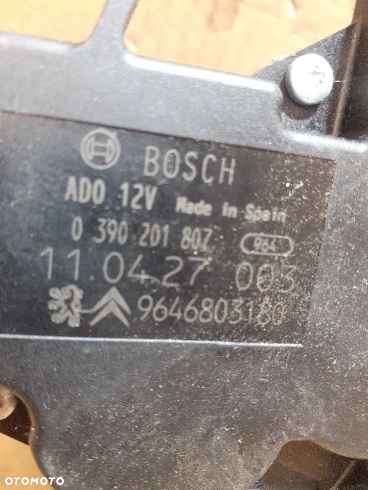 SILNICZEK WYCIERACZKI TYŁ CITROEN C4 I nr 0390201807 / 9646803180 - 2